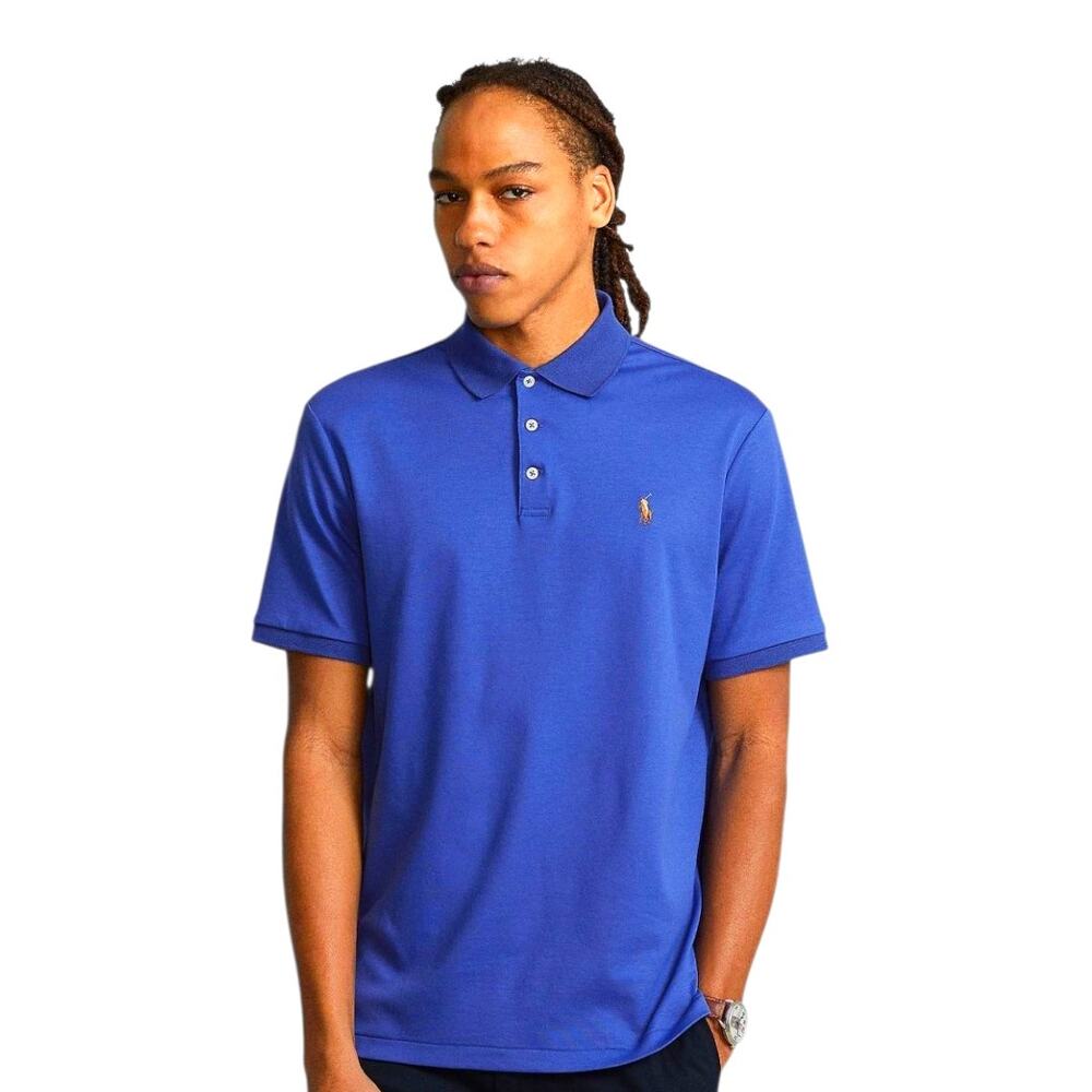 Ralph Lauren Men's size XXL Blue Preppy Dadcore    Career Casual Classic‎ Polo